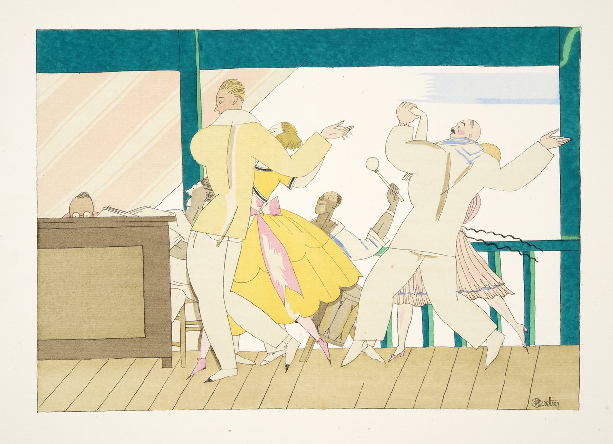 The Tango, a Sports & Entertainment, pub. 1914 (sablonnyomat) alkotó: Charles Martin