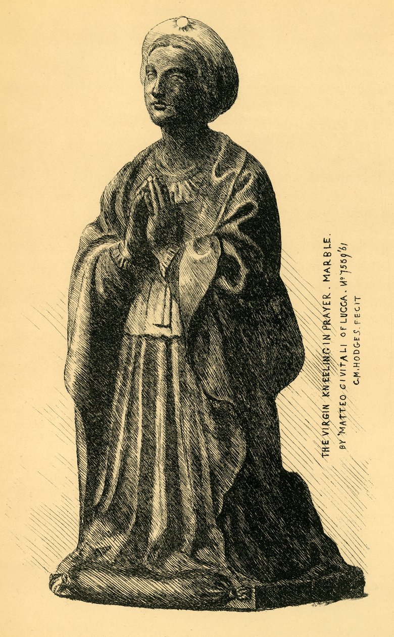 Angyali üdvözlet, márványszobor, 1519, 1881. alkotó: Charles Martin Hodges