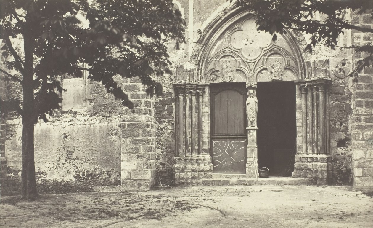 Villeneuve le Comte templom, Seine-et-Marne Villeneuve le Comte templom, Seine-et-Marne, 1862. alkotó: Charles Marville