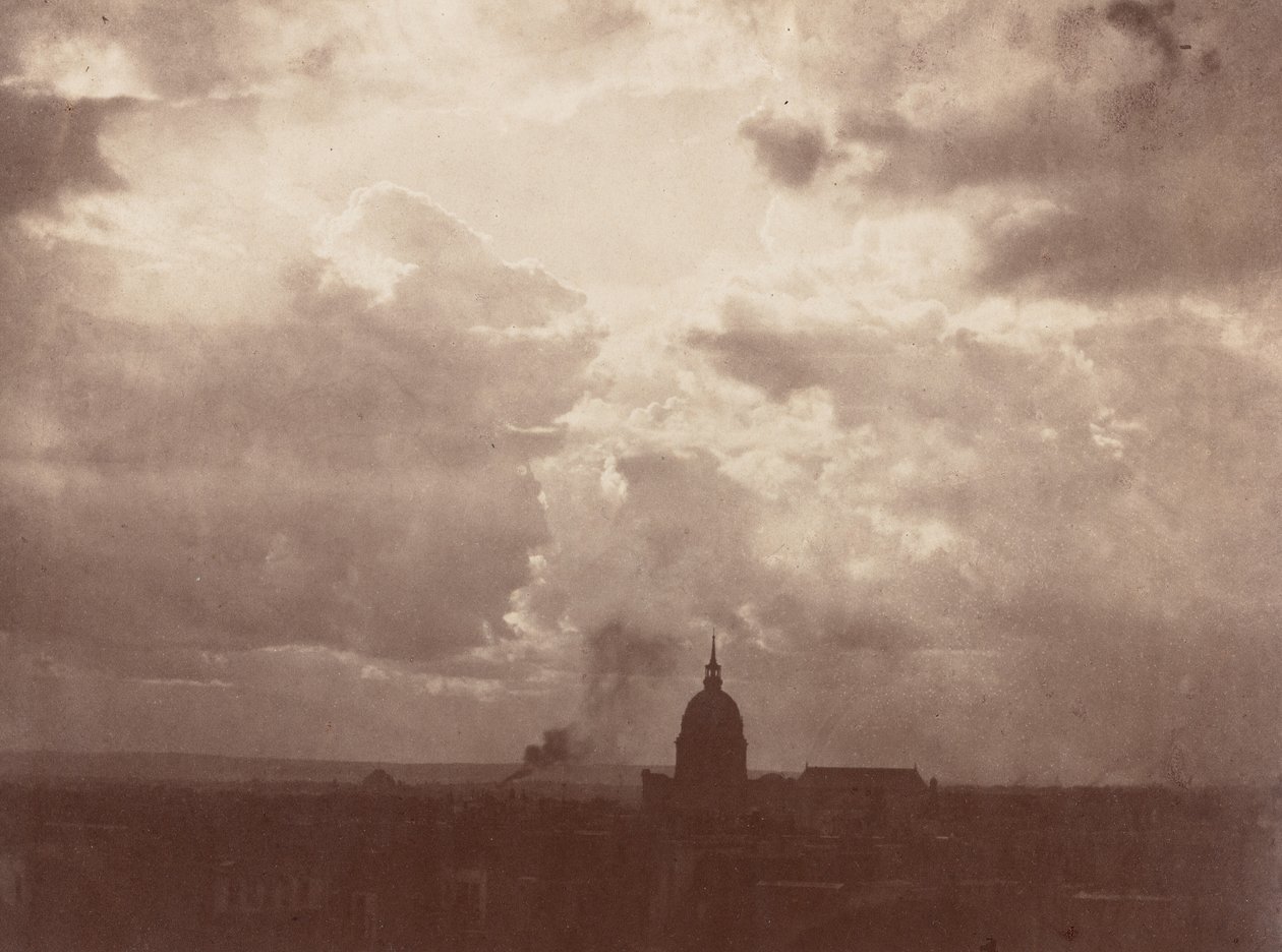 Felhőtanulmány a párizsi Panthéon fölött alkotó: Charles Marville