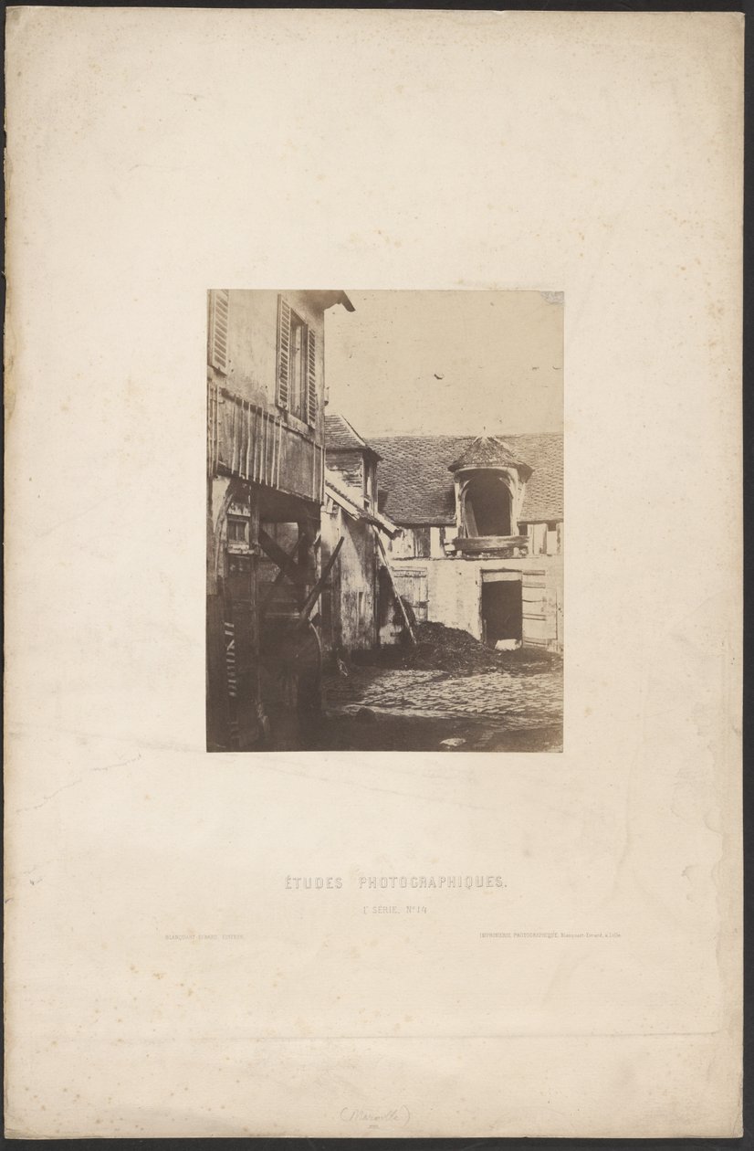 [Cour de ferme] / [Egy parasztház udvara] alkotó: Charles Marville
