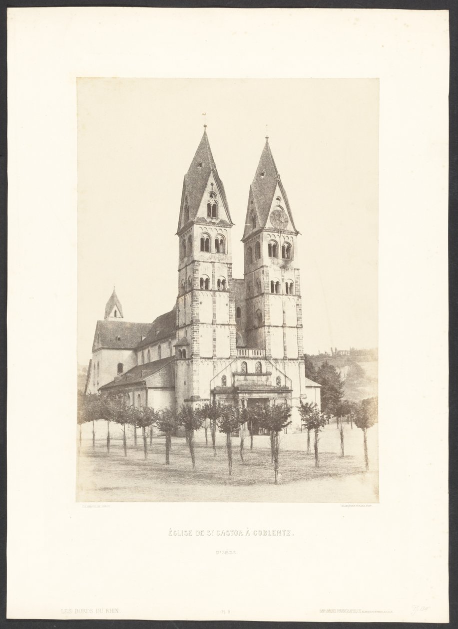 Szent Kasztor templom Coblentzben alkotó: Charles Marville