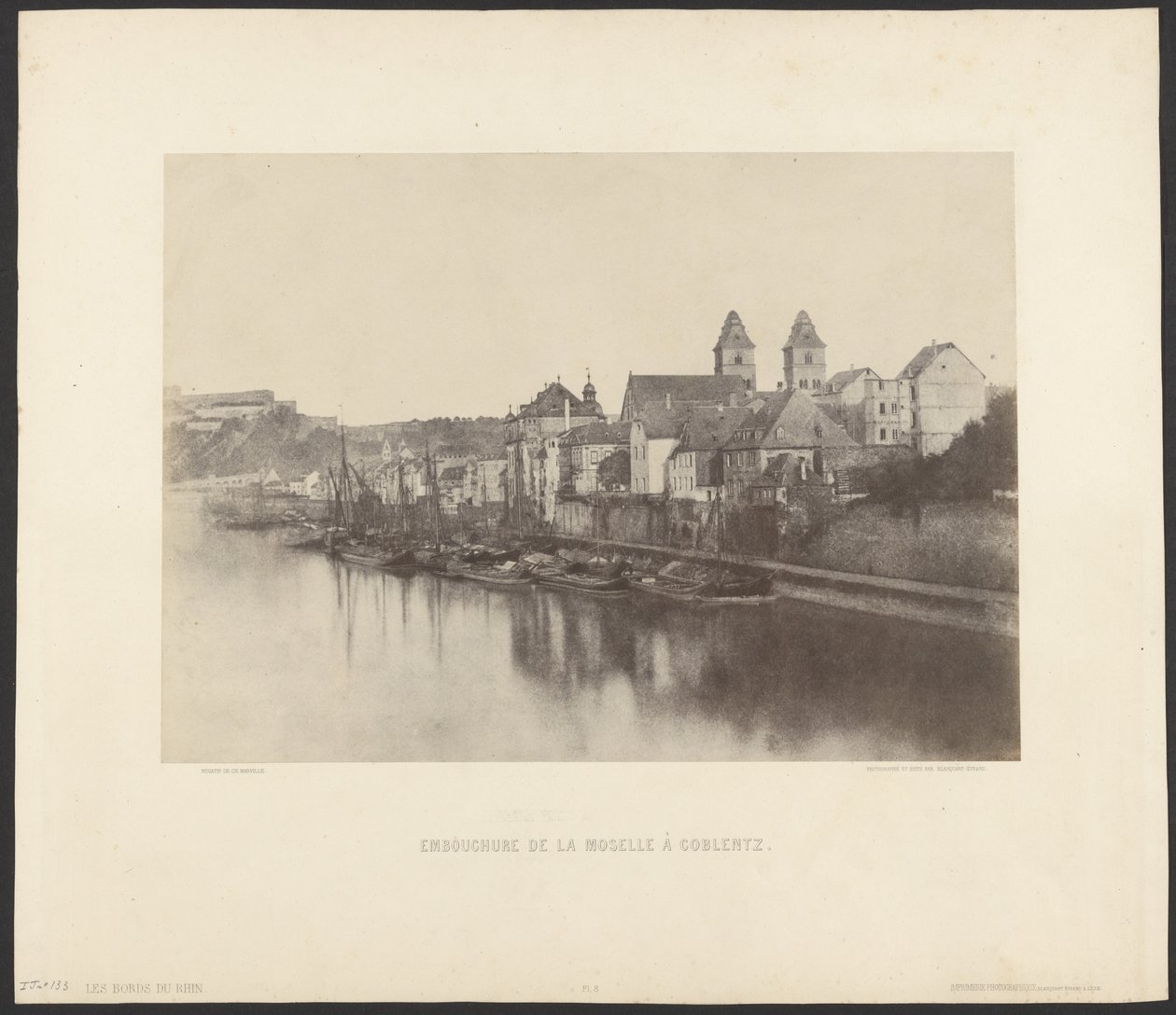 A Mosel torkolata Coblentznél alkotó: Charles Marville
