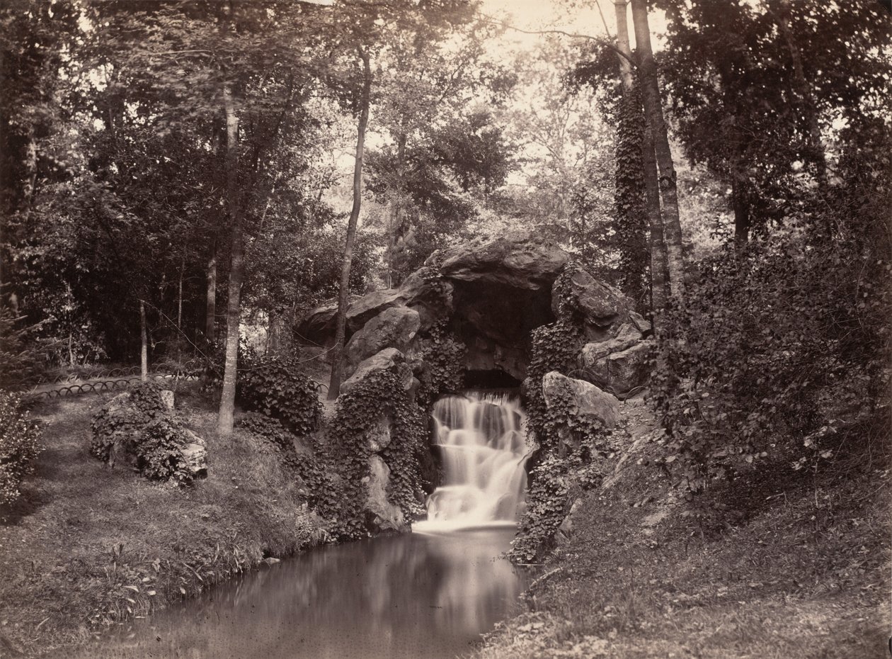 Barlang a Bois de Boulogne-ban, 1858-1860. alkotó: Charles Marville