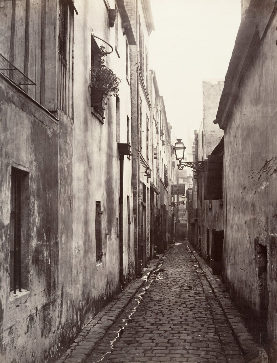 A Cité Coquenard Briare zsákutcája, 1860-as évek. alkotó: Charles Marville