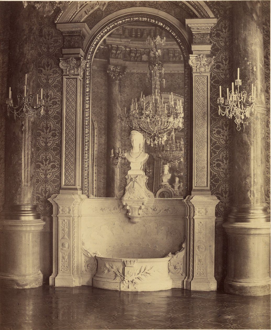 [Egy palota belseje, valószínűleg a Hotel de Ville, Párizs] alkotó: Charles Marville