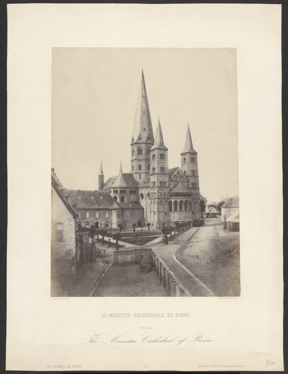 Le Munster Cathédrale de Bonn. / The Munster Cathedral of Bonn. alkotó: Charles Marville