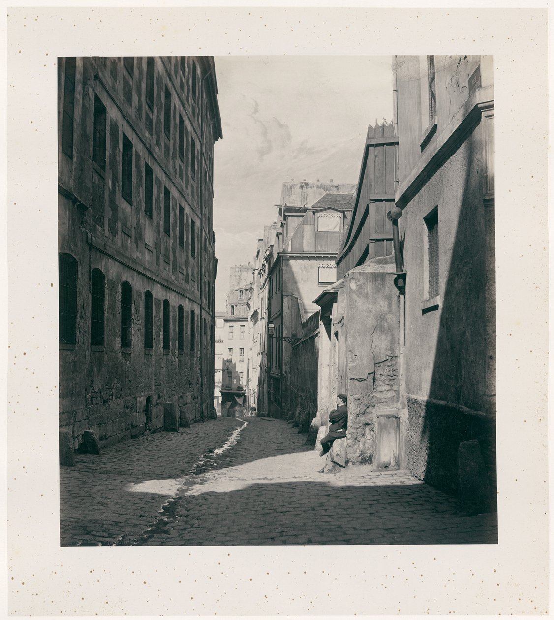 Rue Chartière (impasse Chartière) a rue de Reims-tól rue de Reims-ig alkotó: Charles Marville