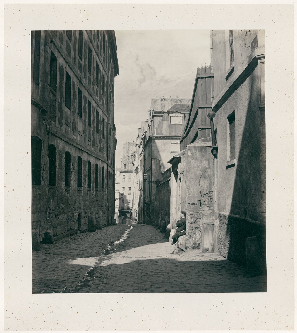 Rue Chartière (impasse Chartière) a rue de Reims-tól rue de Reims-ig alkotó: Charles Marville