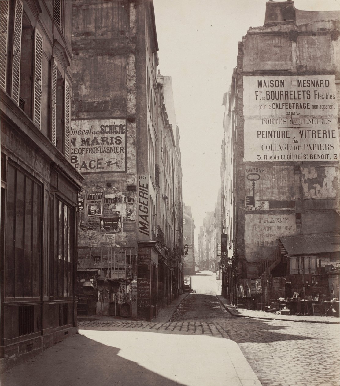 Rue Saint-Jacques,1864-1867 február előtt (fénykép) alkotó: Charles Marville