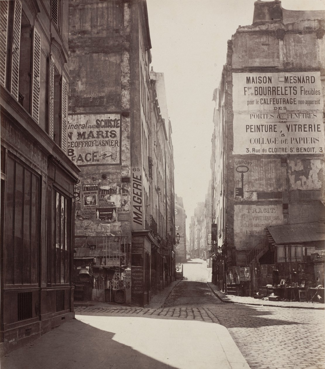 Rue Saint-Jacques, 1864-1867 februárja előtt. alkotó: Charles Marville