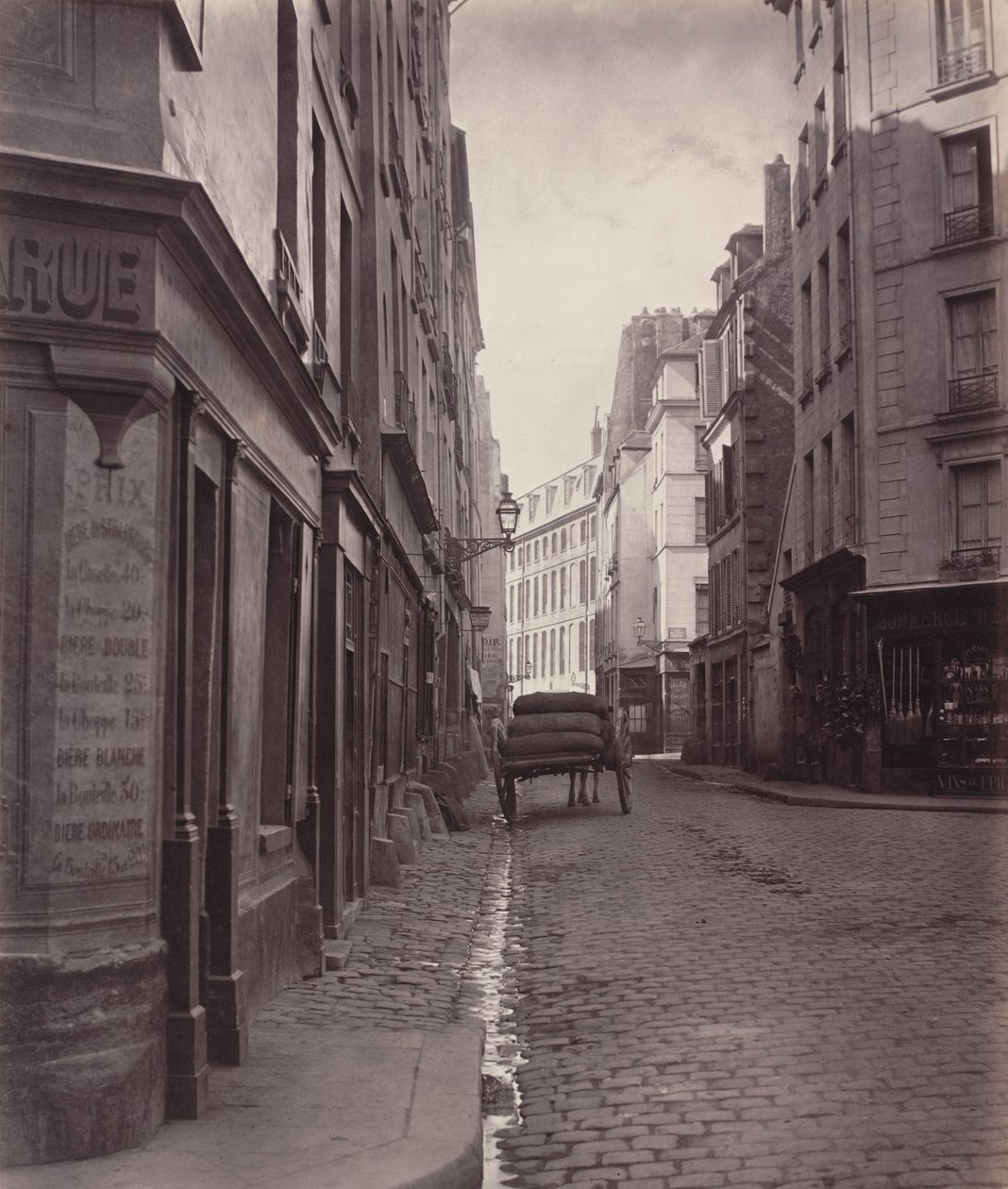 Rue de la Bûcherie, cul de sac Saint-Ambroise ötödik kerület, 1866-1868. alkotó: Charles Marville