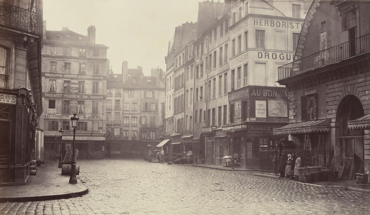 Rue de la Lingerie, Rue Berger, 1860-70-es évek. alkotó: Charles Marville