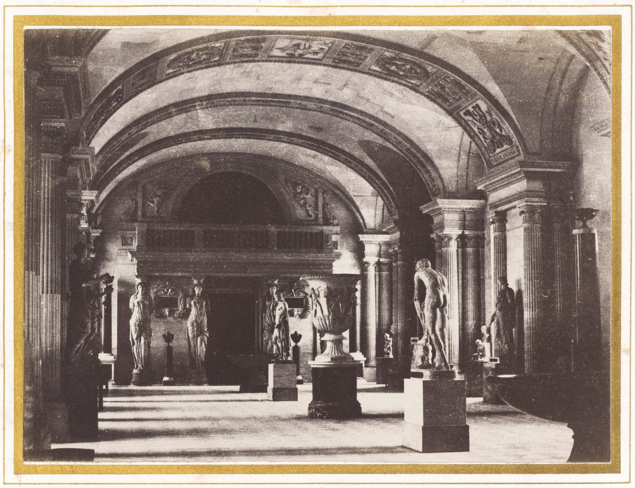 A kariatidák terme a Louvre Múzeumban alkotó: Charles Marville