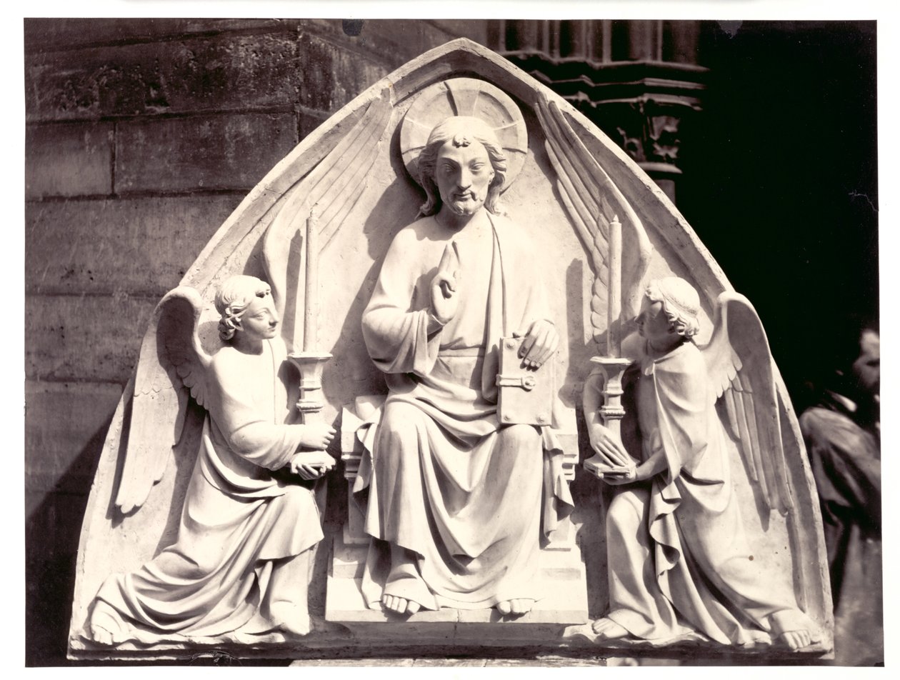 Timpanon, strasbourgi székesegyház, c. 1863. alkotó: Charles Marville