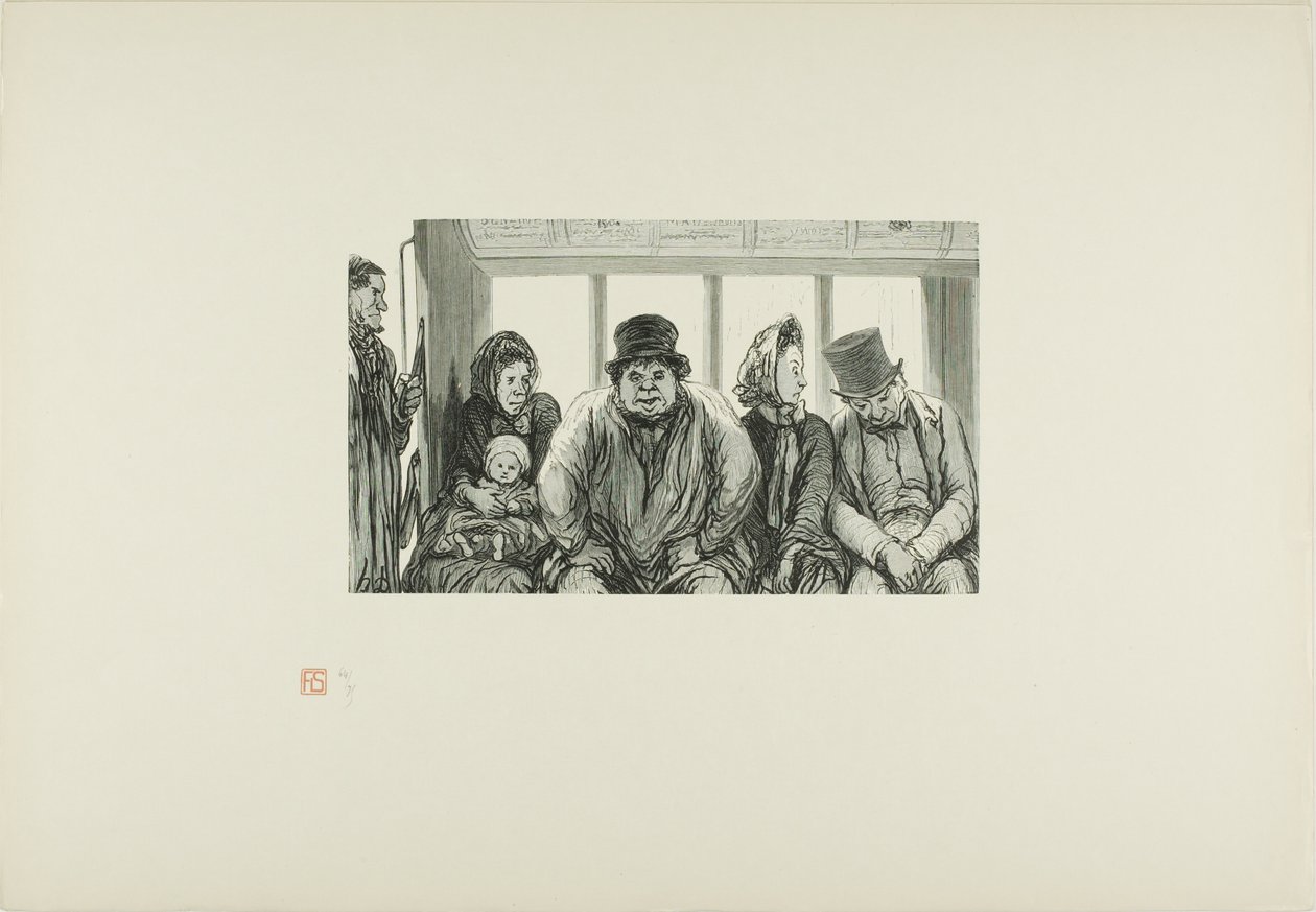 Egy busz belseje alkotó: Charles Maurand