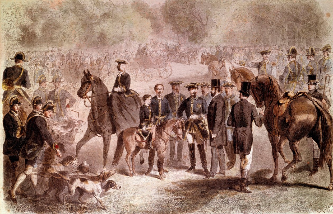 III. Napóleon: III. Vilmos király (1817-1890) tartózkodása alatt a vadászati időpont a Compiegne-i erdő melletti King