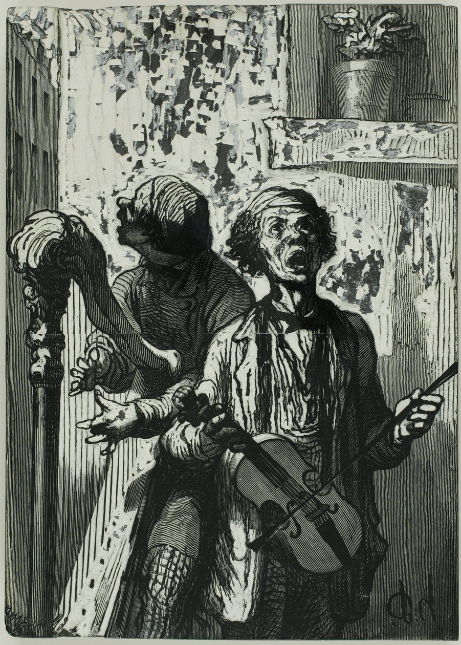 Az utcai énekesek alkotó: Charles Maurand