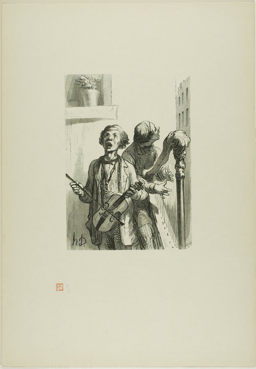 Az utcai énekesek alkotó: Charles Maurand