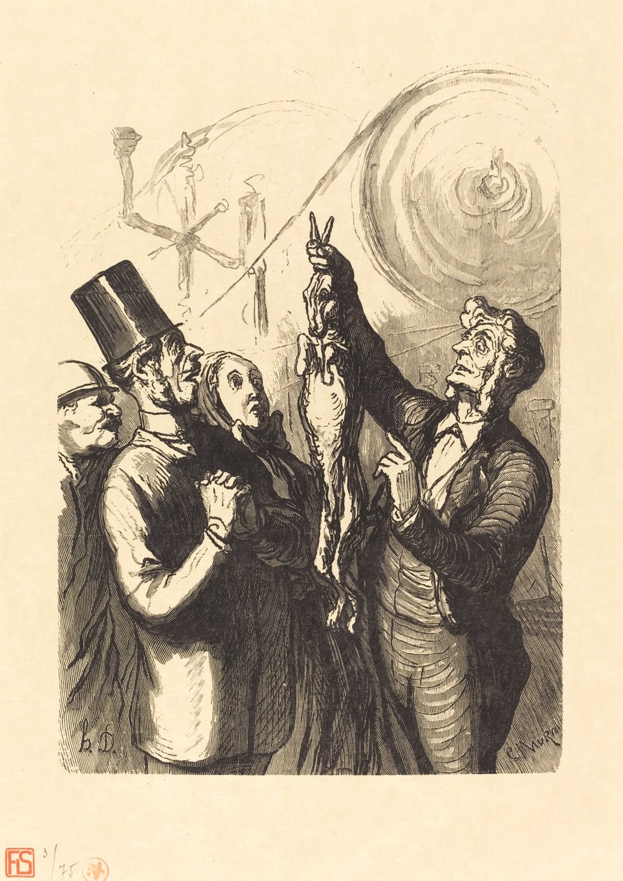 Világkiállítás: A filckalapkészítő alkotó: Charles Maurand after Honoré Daumier