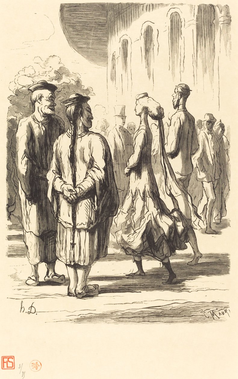Világkiállítás: Melyek a legkínaibbak? alkotó: Charles Maurand after Honoré Daumier