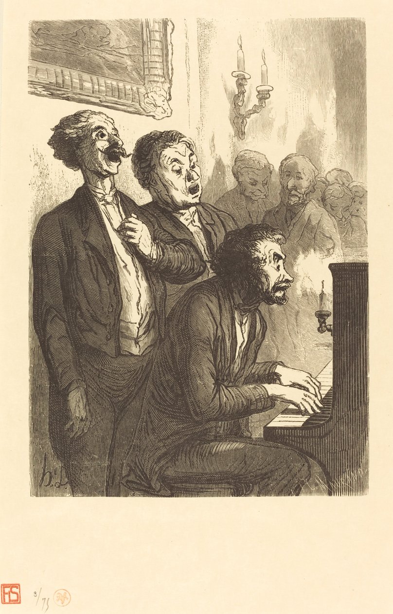 A Lounge Singers alkotó: Charles Maurand after Honoré Daumier