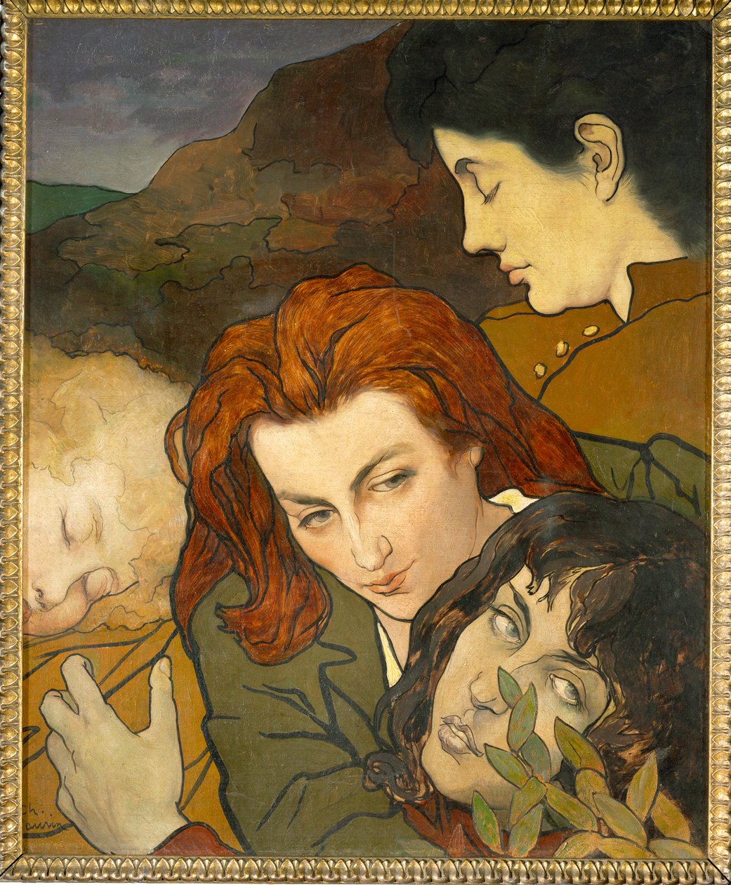 Composition allegorique, 1892 körül (festmény, vászon) alkotó: Charles Maurin