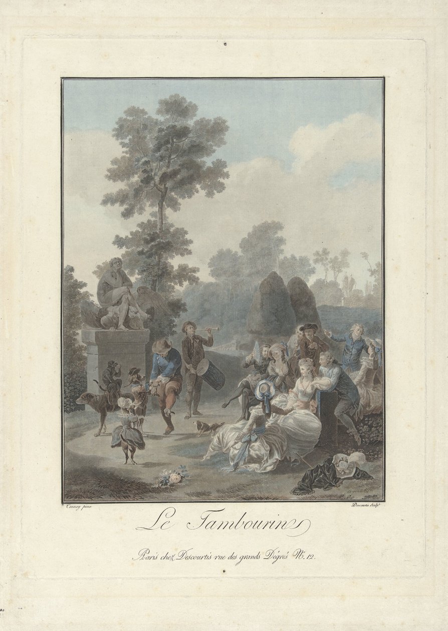 A dobokról A tambura (cím a tárgyon) alkotó: Charles Melchior Descourtis