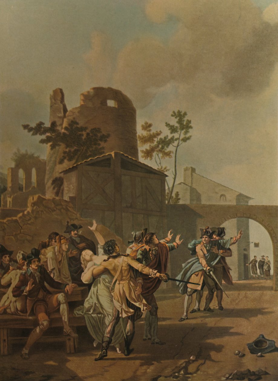 La Rixe, A verekedés, 1780, 1913 alkotó: Charles Melchior Descourtis