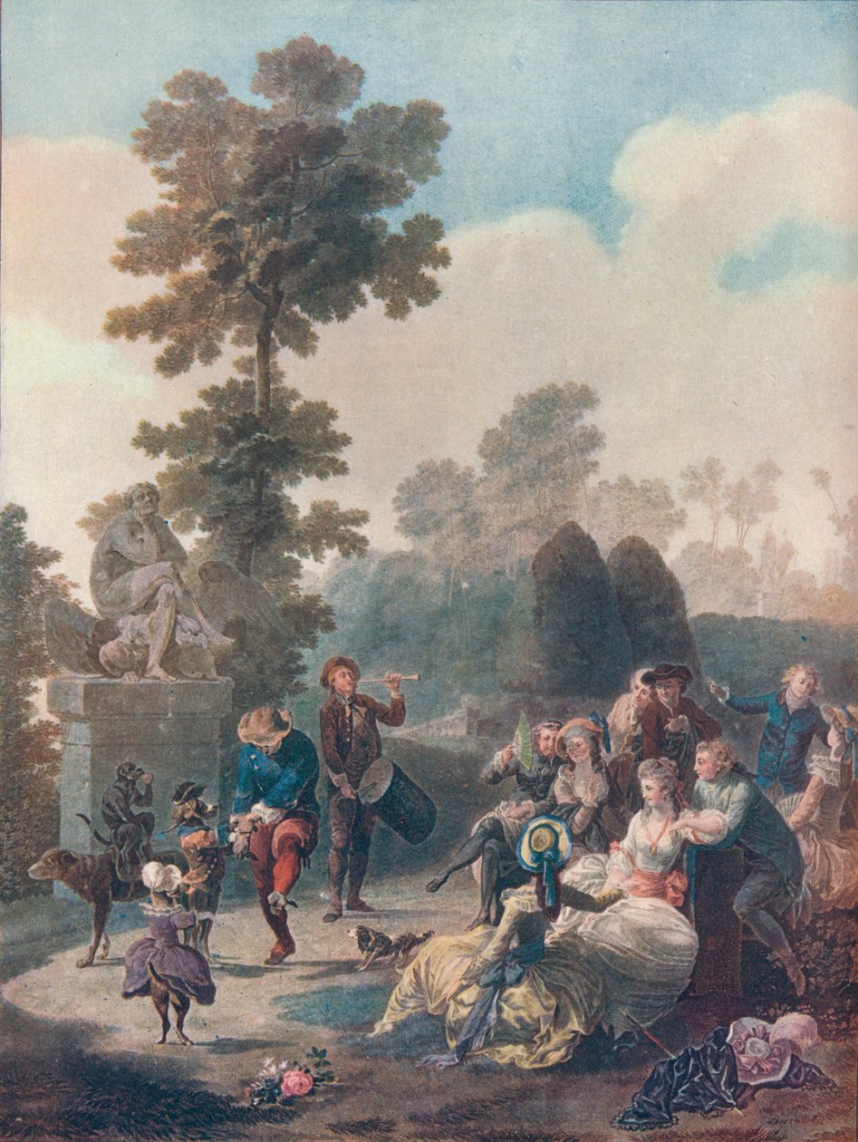 "The Tambourine", 1780 alkotó: Charles Melchior Descourtis