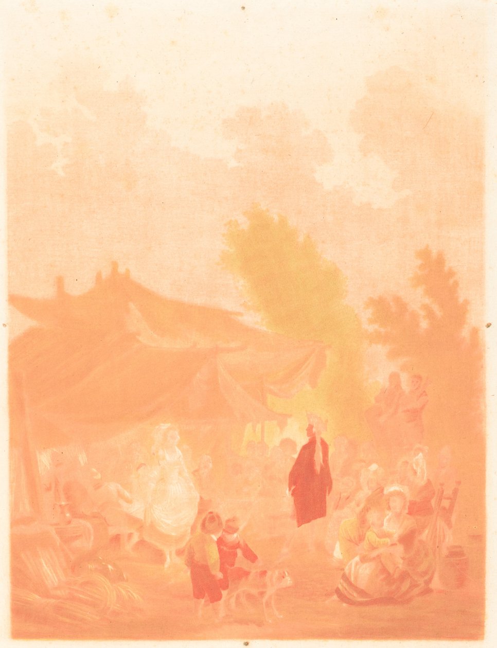 Noce de Village Village Wedding, 1785.  alkotó: Charles Melchior Descourtis