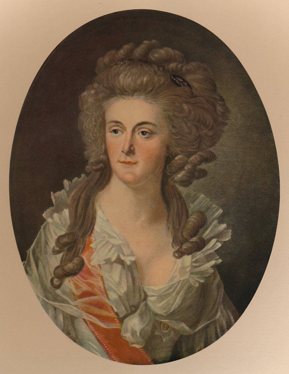 Frederica Sophie Wilhelmine porosz hercegnő, V. Vilmos felesége, Orange hercege, 1770, 1913 alkotó: Charles Melchior Descourtis