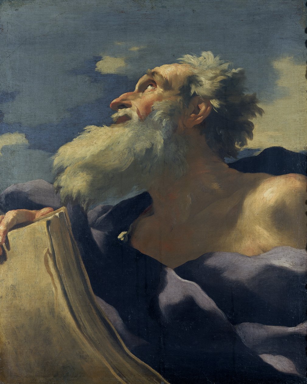 Egy próféta feje, 1627-35 körül (olaj, vászon) alkotó: Charles Mellin