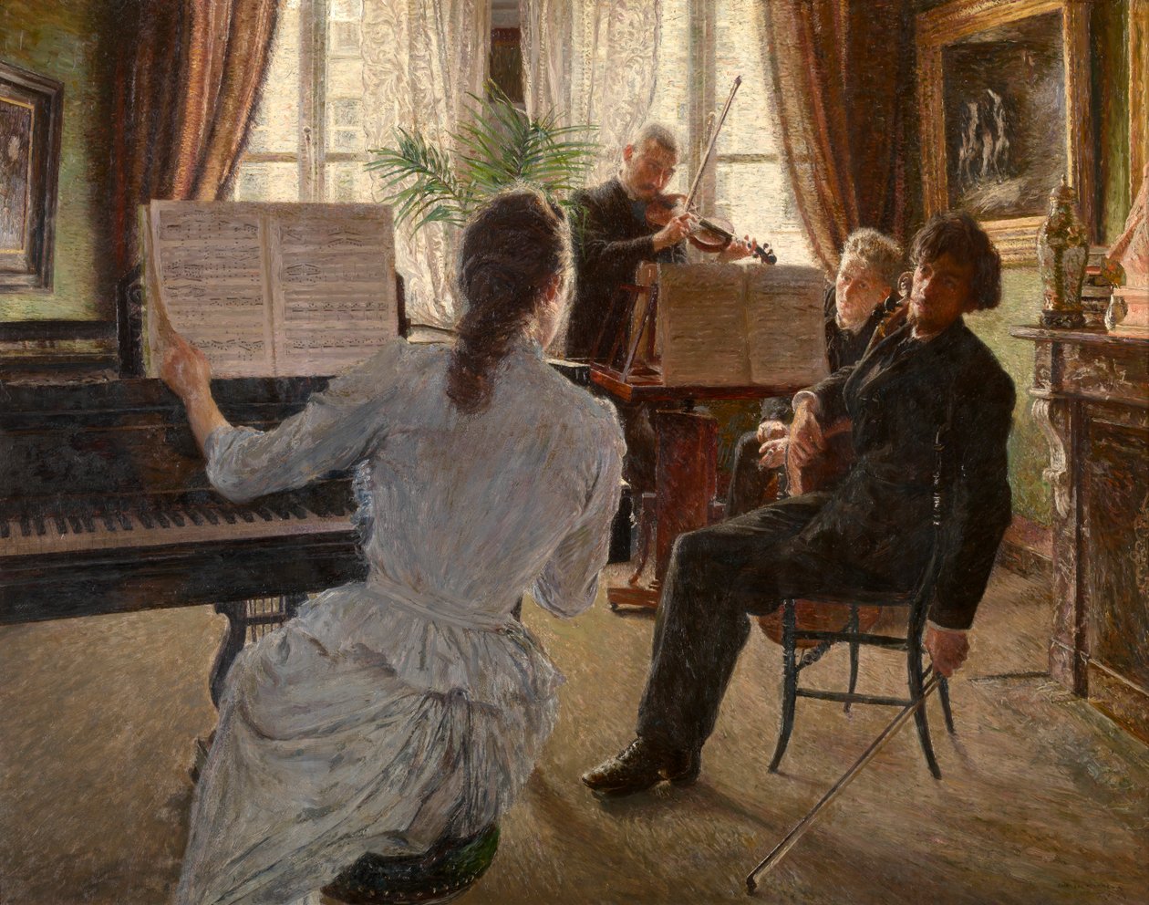 A kvartett (olaj a panelen) alkotó: Charles Mertens