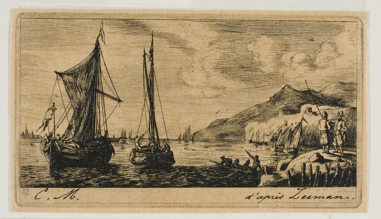 Calais hajók Vlissingenben alkotó: Charles Meryon