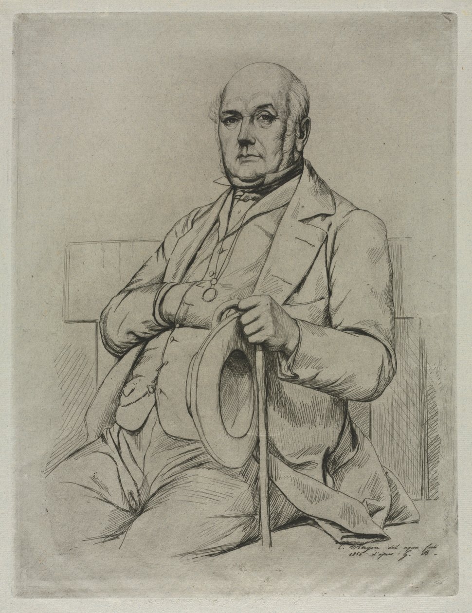 Casimir Le Conte, 1856. alkotó: Charles Meryon