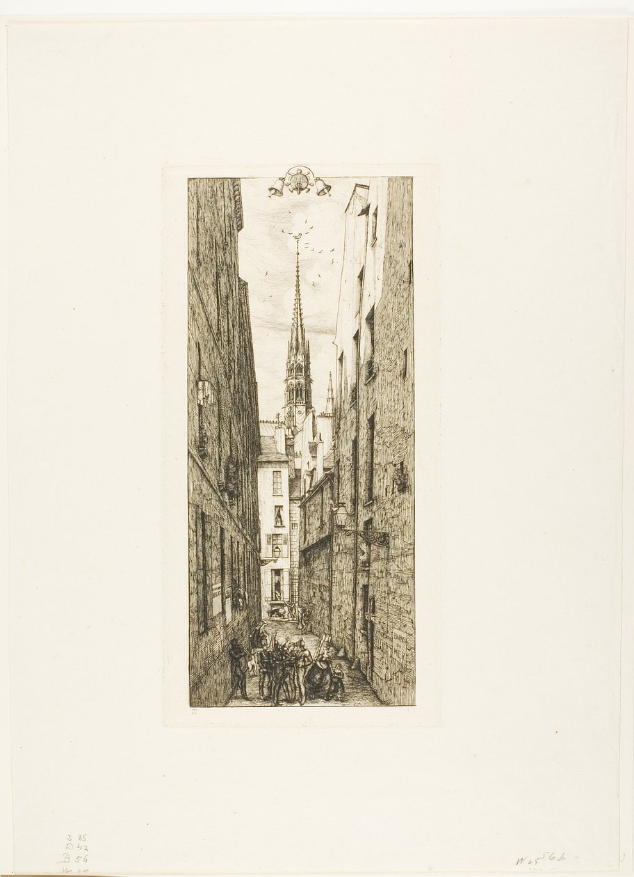 Chantrey Street, Párizs alkotó: Charles Meryon