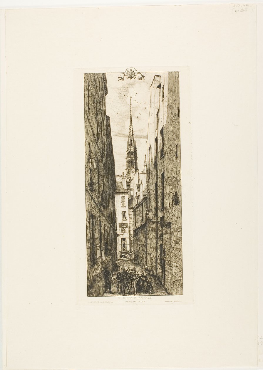 Chantrey Street, Párizs alkotó: Charles Meryon