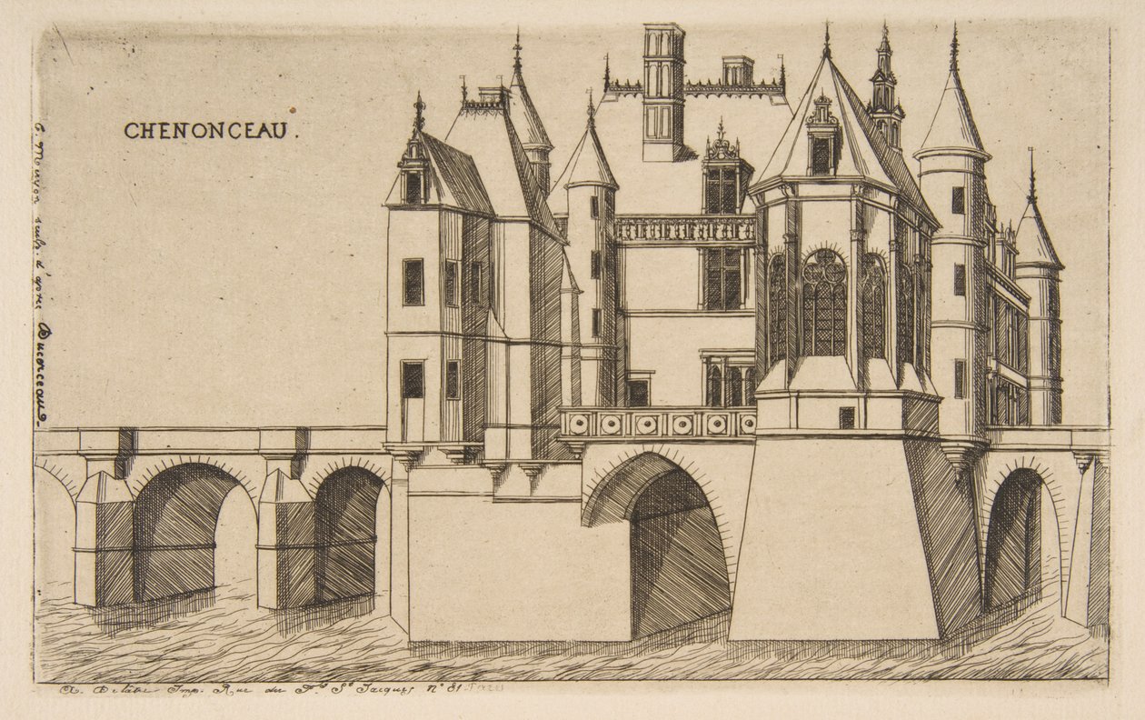 Chenonceau-kastély, 2. szám alkotó: Charles Meryon