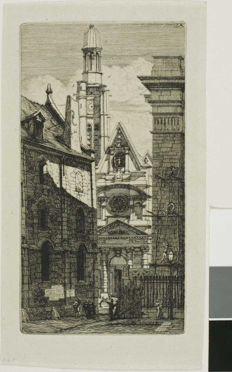 St. Etienne du Mont-templom, Párizs alkotó: Charles Meryon