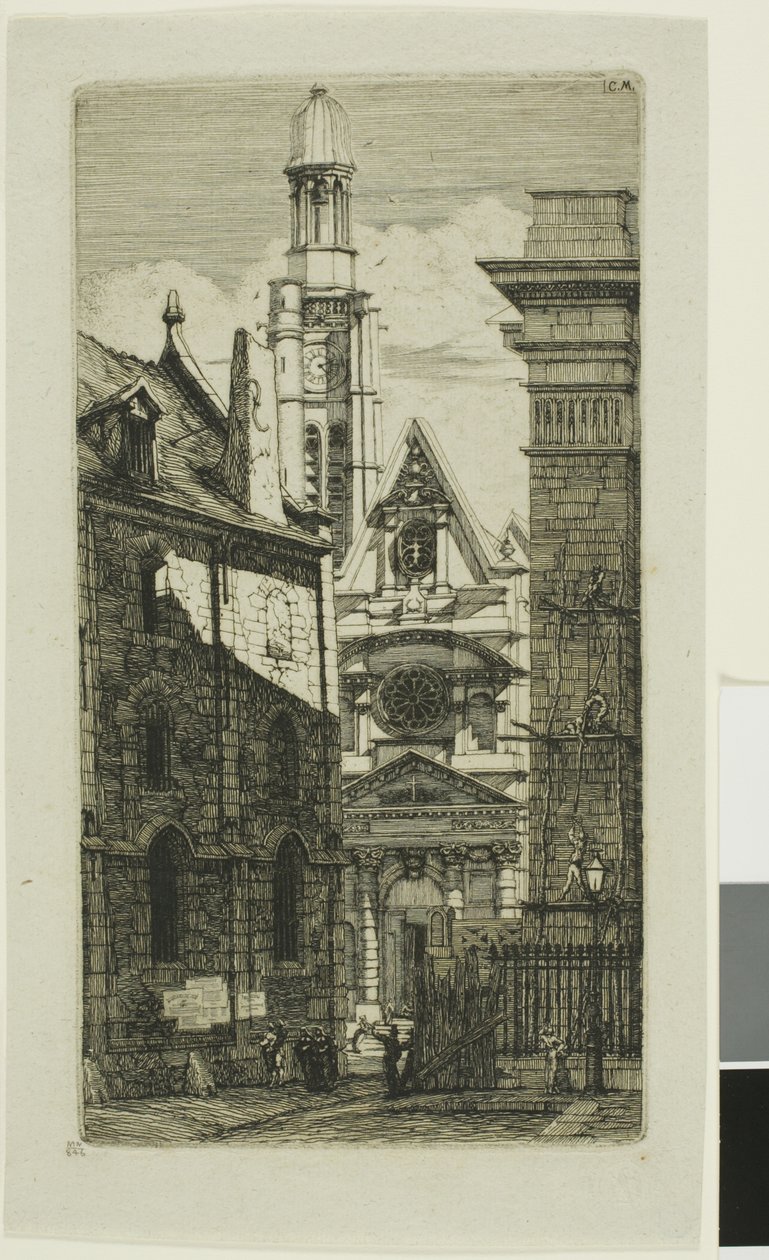 St. Etienne du Mont-templom, Párizs alkotó: Charles Meryon