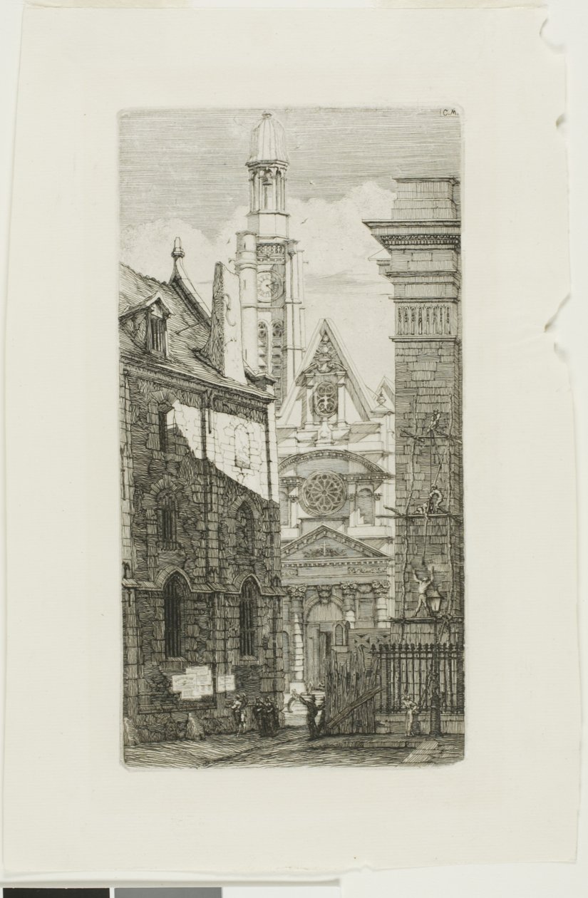 St. Etienne du Mont-templom, Párizs alkotó: Charles Meryon