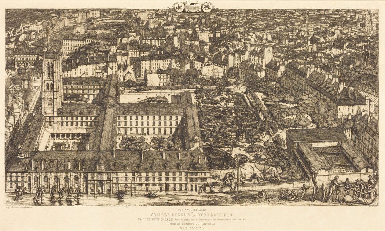 Collège Henri IV, Párizs, avagy Lycée Napoléon alkotó: Charles Meryon