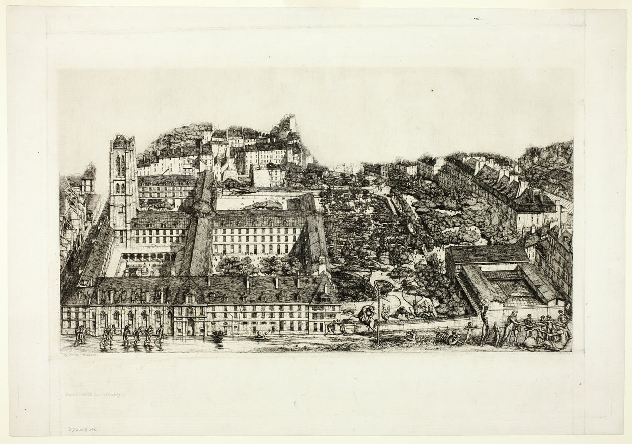 IV. Henrik Főiskola (vagy Napóléon Lycée), Párizs alkotó: Charles Meryon