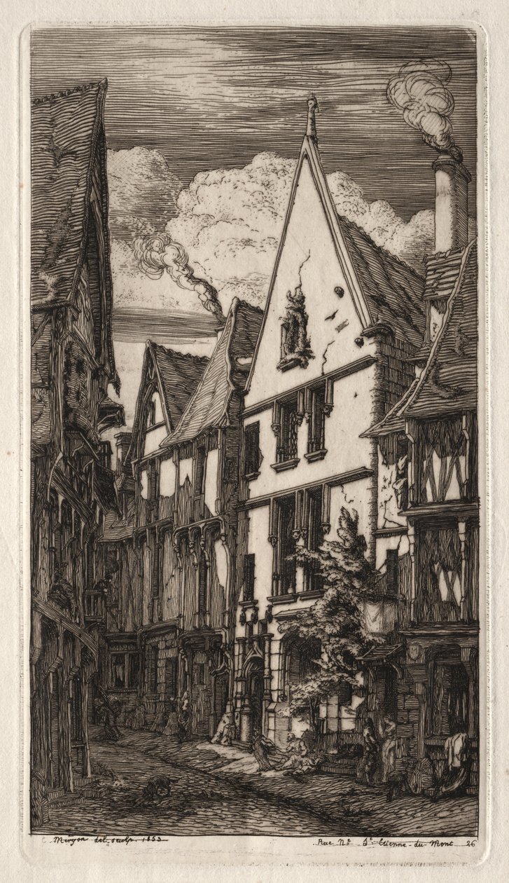 Párizs rézkarcai: Bourges-ban alkotó: Charles Meryon