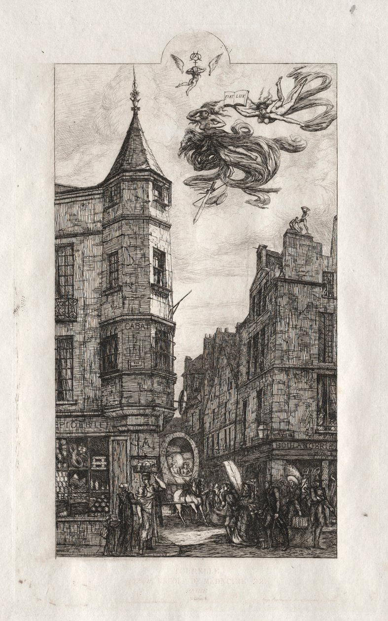 Párizs rézkarcai: Torony, rue de l