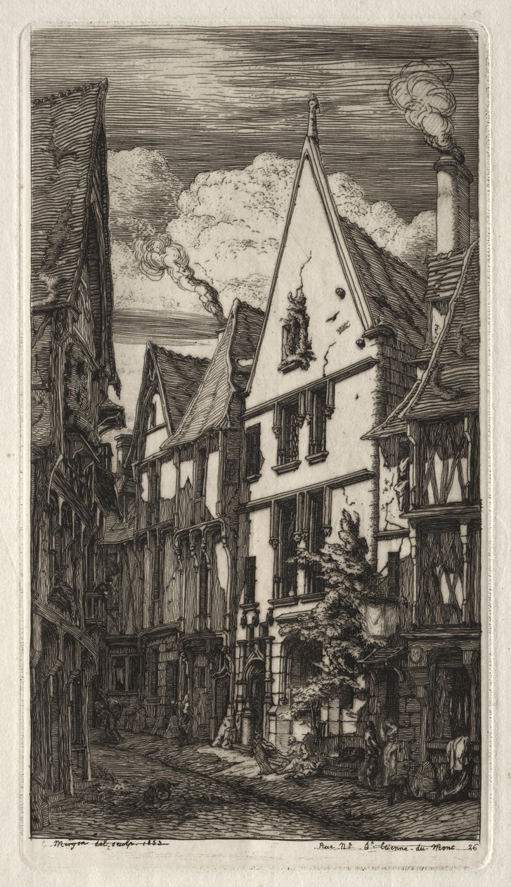 Párizs rézkarcai: Bourges-ban alkotó: Charles Meryon