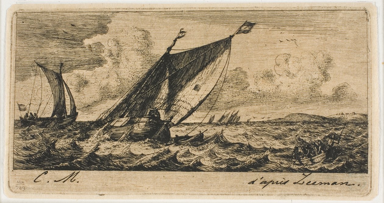 Haarlem Boats Amszterdamban alkotó: Charles Meryon