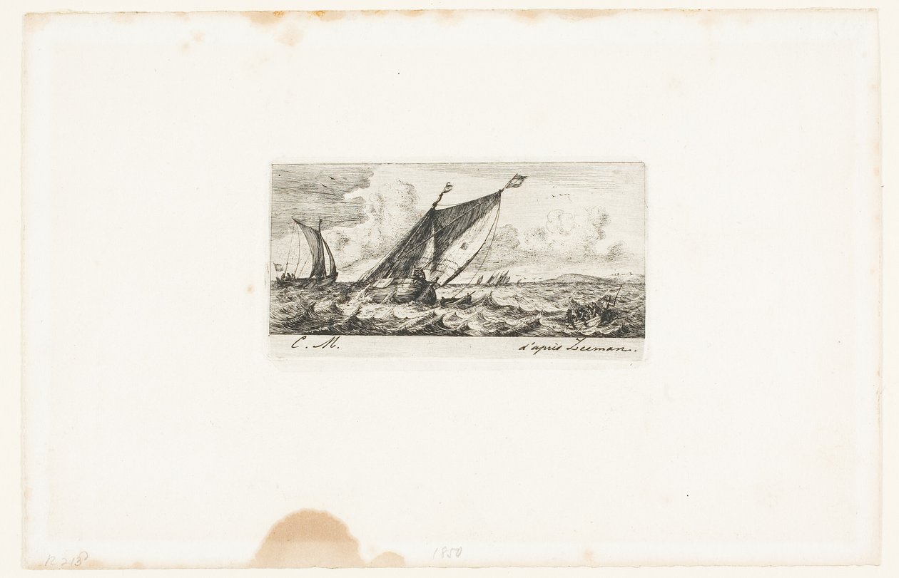 Haarlem hajók Amszterdamban alkotó: Charles Meryon