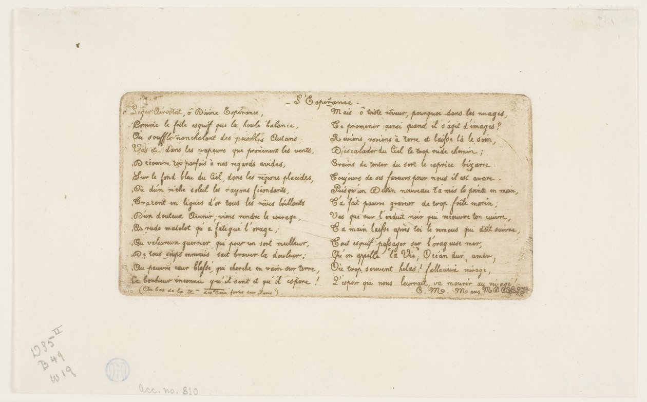 A remény (vers a Pont-au-Change-hoz) alkotó: Charles Meryon